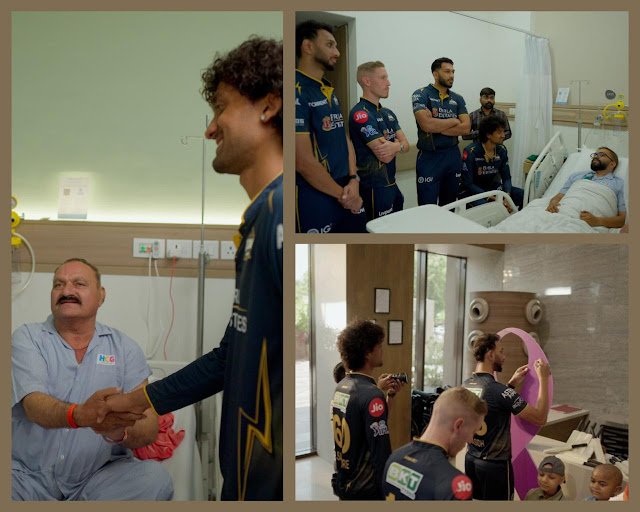 Surprise Visit! Gujarat Titans Stars Drop in on HCG Cancer Survivors to Honor Their Fight